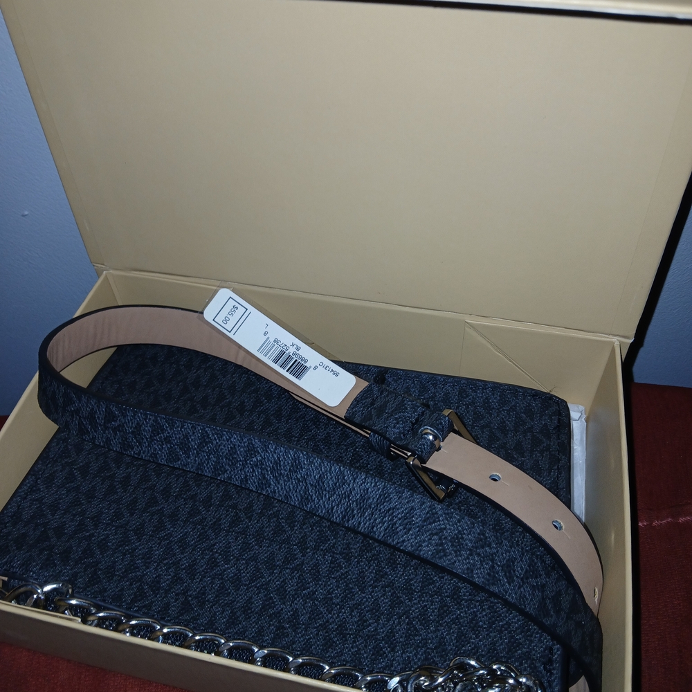 Michael Kors Black and Tan Mini Bag - Picture 2 of 2